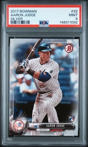 Aaron Judge RC 2017 Bowman #32 Silver /499 PSA 9 Mint