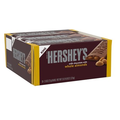 HERSHEY S Milk Chocolate, King Size, 2.6 Oz each, Pack of 18- 2 boxes