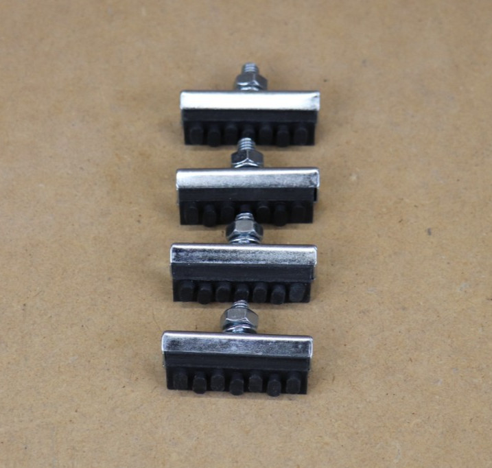 Set 4 Vintage Weinman 7 dot Style Bicycle Brake Pads Black &