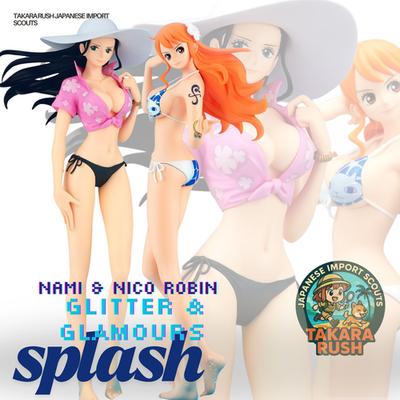 One Piece Glitter & Glamours Splash Style Nami and Nico Robin