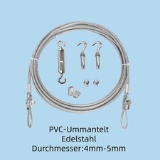Wäsche-Leine Edelstahl V4A Rostfrei Drahtsei...