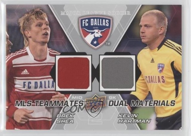 2012 Upper Deck MLS Teammates Dual Relic Kevin Hartman Brek Shea #TM-DAL