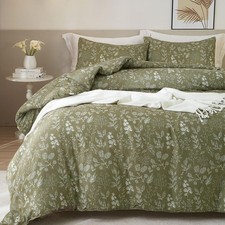 HighBuy Cottage Duvet Cover Full Floral Botanical Soft Cotton Bedding Comfort...