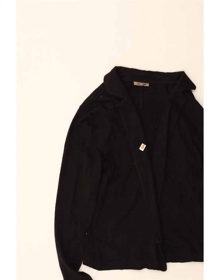 Cárdigan para mujer JIGSAW Top UK 14 grande negro algodón BL02 Foto 3 de 4