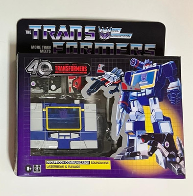 Soundwave, Laserbeak & Ravage  Transformers 40th Anniversary Retro G1 Walmart
