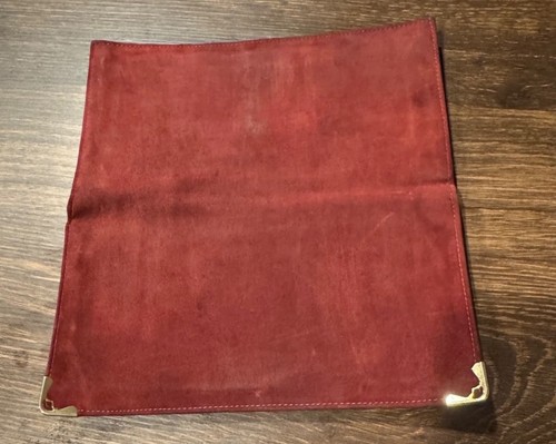 Cartier copertina libretto degli assegni rosso vintage-grande portafoglio portafogli - Foto 6 di 6
