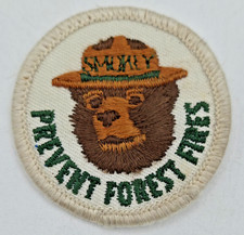 Vintage Smokey Bear EMBROIDERED PATCH Prevent...