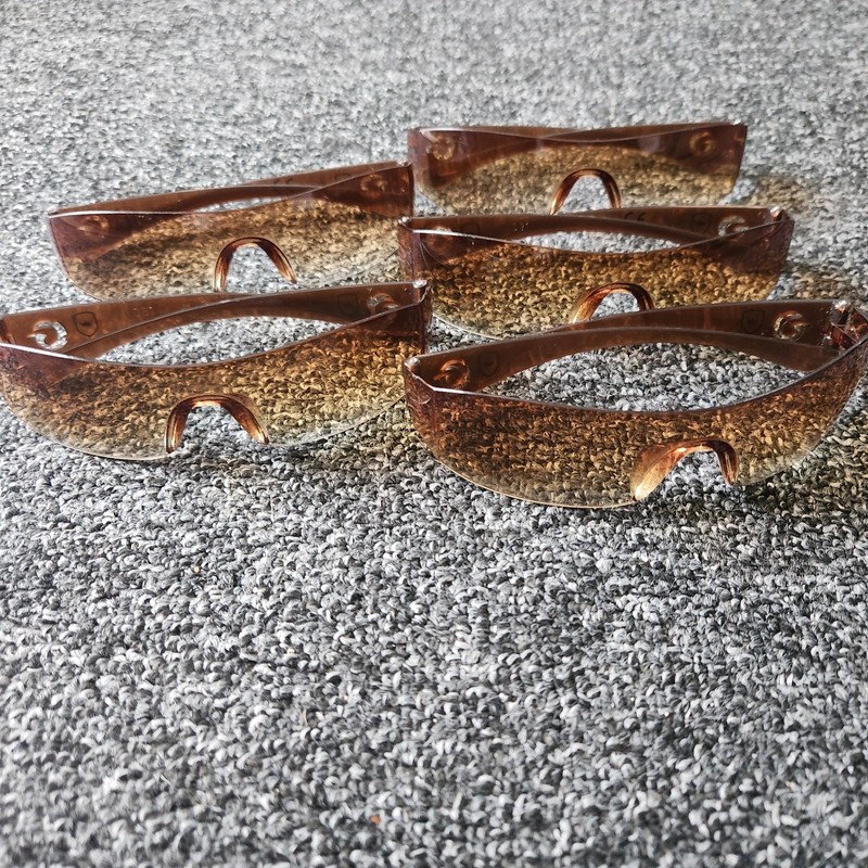5 Brown Safety Glasses