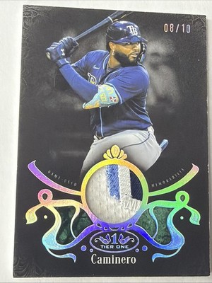JUNIOR CAMINERO - 2026 Tier One SHADOW GAME USED QUAD PATCH #d 8/10Rays