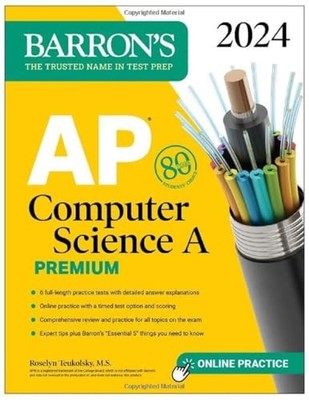 AP Computer Science A Premium, 2024: 6 Practice Tests  Comprehensiv - VERY GOOD