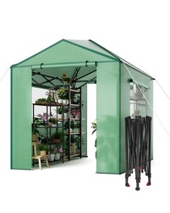 6X8FT Portable Greenhouse for Outdoor, Walk-in Instant Pop-Up Greenhouse for ...