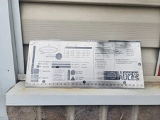 Mercer Culinary Rules Two Sided Chef's Stainless Steel Reference Tool New