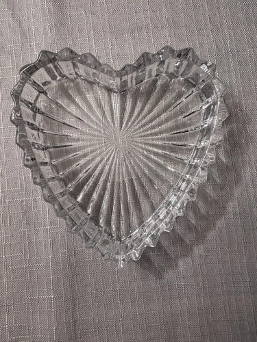 Waterford Crystal Vintage Heart-Shaped Ring Dish