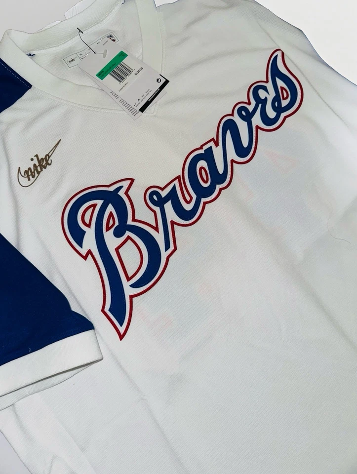 Camiseta deportiva Nike Atlanta Braves Throwback Cooperstown Game Hank Aaron #44 (XL) NUEVA CON ETIQUETAS Foto 3 de 4
