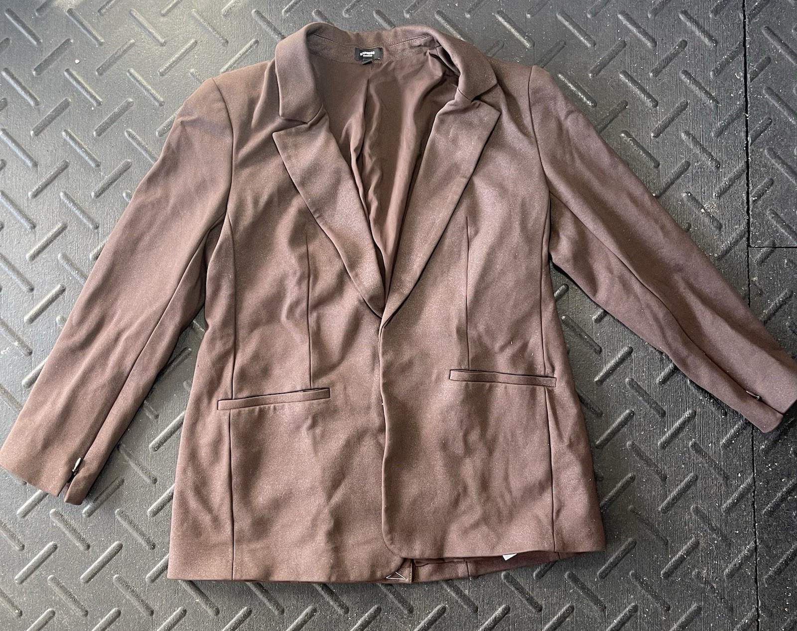 Express Brown Columnist Blazer Jacket Women's Siz… - image 1