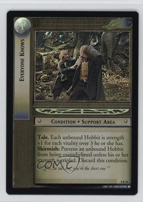 2004 The Lord of Rings TCG: Reflections 9 Expansion Set Foil Everyone Knows