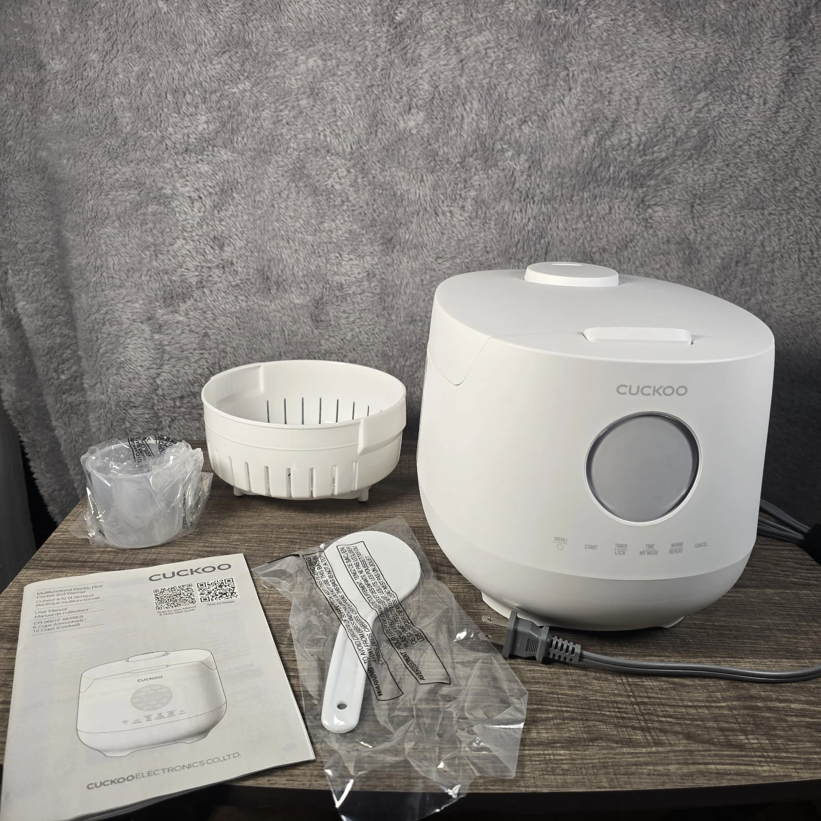 CUCKOO 6-Cup Micom Multifunctional Rice Cooker REPLACEMENT NO INNER POT CR-0661F