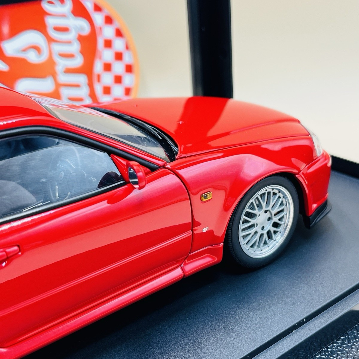 AUTOart 1/18 Nissan Skyline GT-R R34 1999 red V-Spec Special wheel