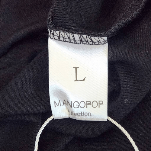 Mango Pop Black Long Sleeve Turtleneck Bodysuit NWT Size Large Black Bodysuit - 第 6/8 張圖片