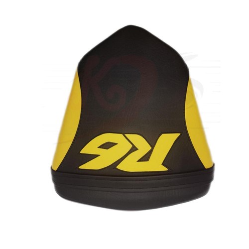 For Yamaha YZF-R6 06-07 Black+Yellow Front Rear Driver & Passenger Seat Pillion - Picture 8 of 10