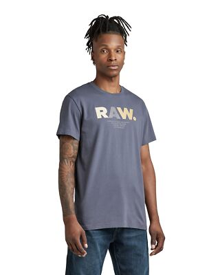 G-Star Raw Men's Premium Graphic T-Shirt Fantem Blue Size XXL