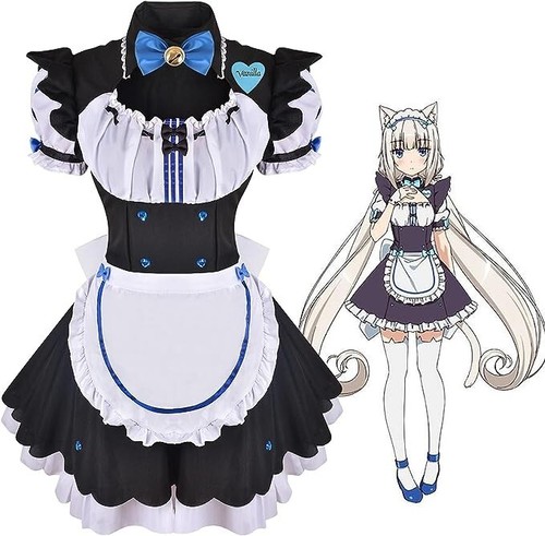 EOGAIL Nekopara Anime Cosplay Women Full Set, Cat Girl Maid Servant Dress Sz M - Picture 2 of 5