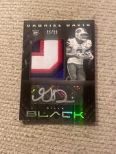 Gabriel Davis 2020 panini black patch auto autograph #239 5/99