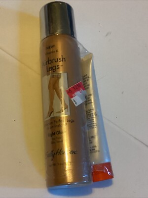 Sealed Sally Hansen Airbrush Legs Light Glow 3 Oz + Pedicure in a Minute 1.3 Oz