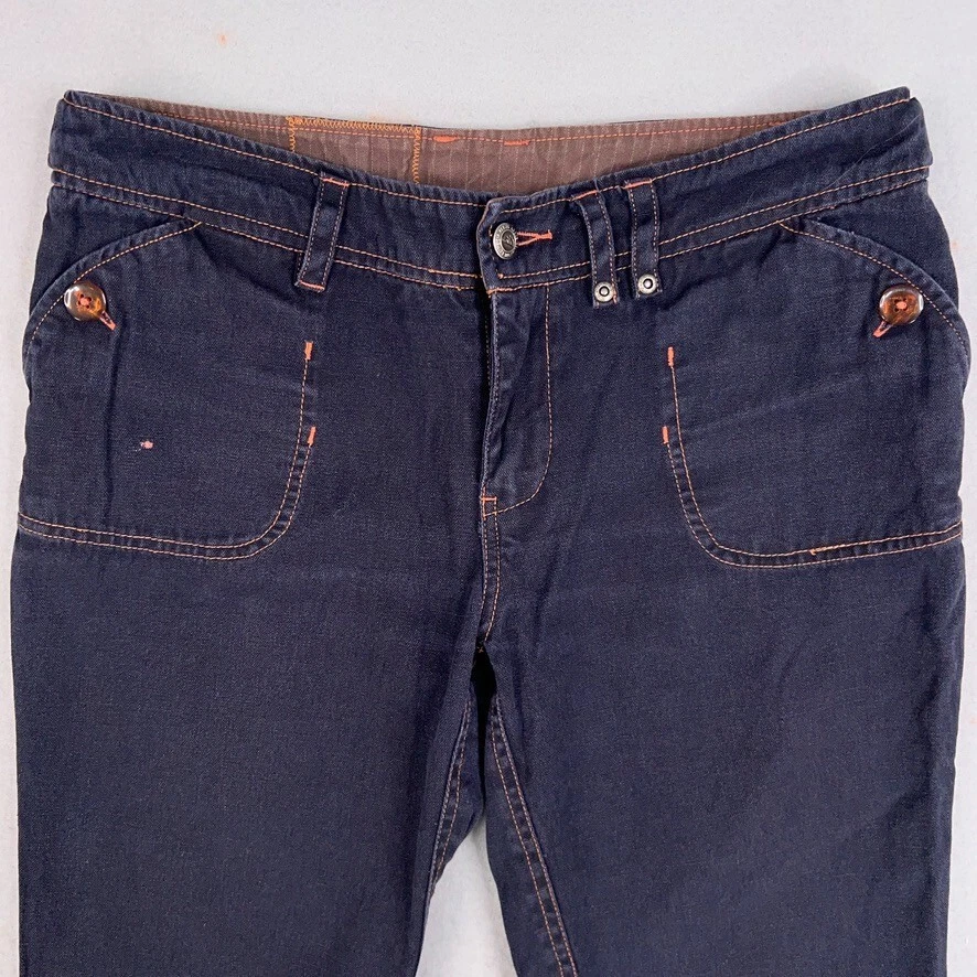 Pantalones Cortos Kavu Para Mujer 6 Bermudas de Cáñamo Azul Oscuro Clásicos Senderismo Aire Libre Gorp Terroso Foto 2 de 4