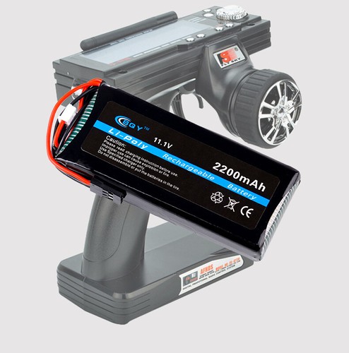 2× 11.1V 2200mAh 8C BQY Transmitter LiPo Battery for Walkera WFLY FS Transmitter - Picture 5 of 6