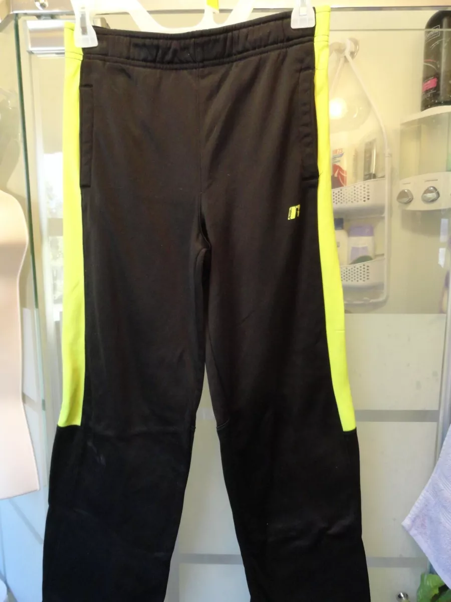 Black pants hotsell yellow stripe