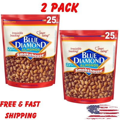 #ad #ad Blue Diamond Almonds Gluten Free Smokehouse Flavored Snack Nuts 25 Oz 2 Pack $13.70