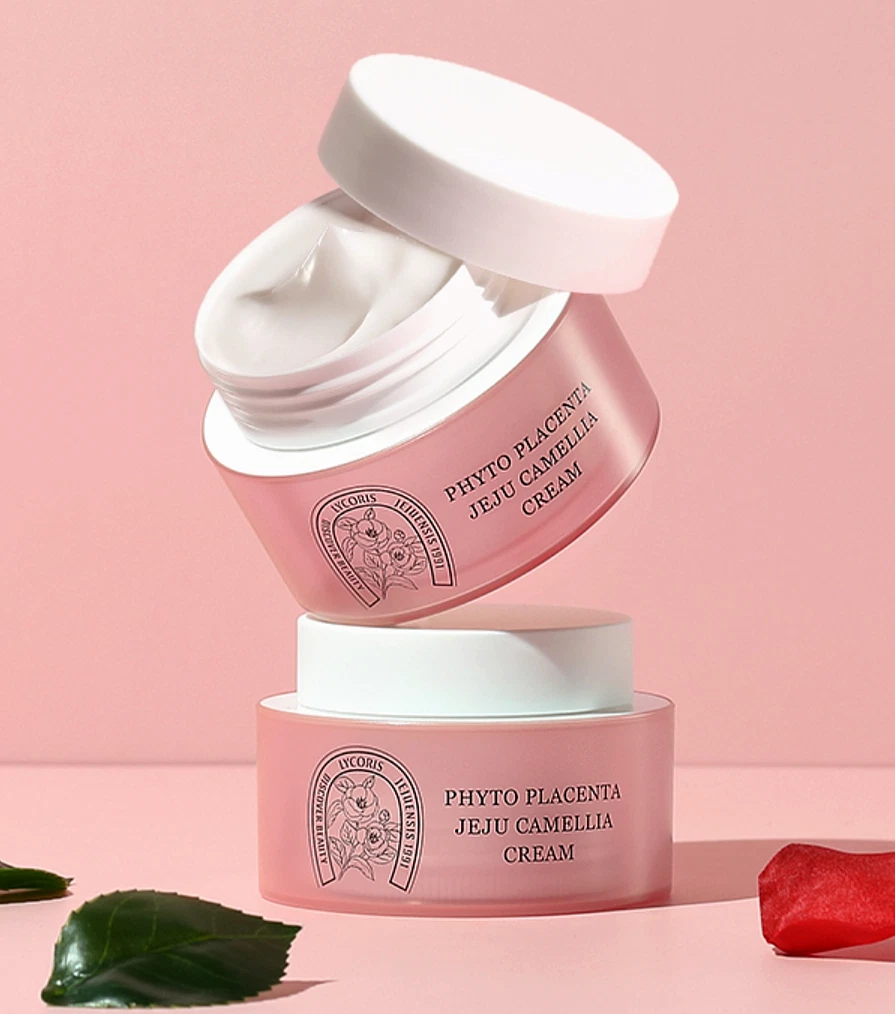 Lycoris Jeju Camellia Cream 50ml – K-Beauty Brightening & Anti-Wrinkle, Natural