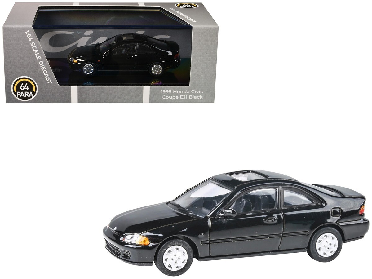 CIVIC HATCHBACK 黒 ミニカー 1/18 LCD Honda Civic MK5 EG6 (Black) Diecast Car Model