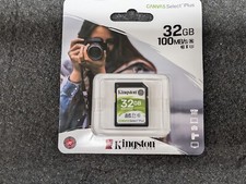 New, Kingston, SDS2/32GB, 32GB Canvas Select Plus SDHC Memory Card C10- Lot of 5