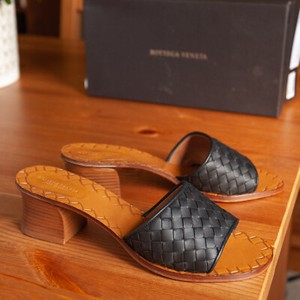 Bottega Veneta Intrecciato Black Leather Sandals Size 38 Eu 8 Us Ebay