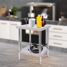 60*45*80 CM Commercial Heavy-Duty Food Prep Work Table Kitchen Stainless Steel!