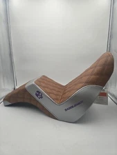 Custom Saddleman Step-up Seat LS 818-29-175 Leather Carbon Fiber Bands Skulls