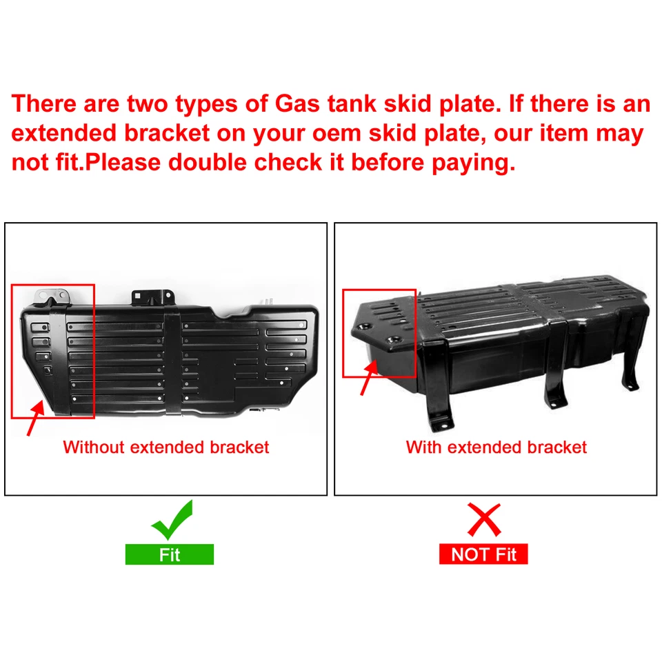 Fuel Tank Skid Plate Guard Gas Tank For 2005-2010 Jeep Grand Cherokee Commander - Image 3 of 4