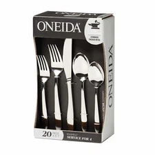 New Oneida Solefield 20-Piece Stainless Steel Silverware Set (Service for 4)