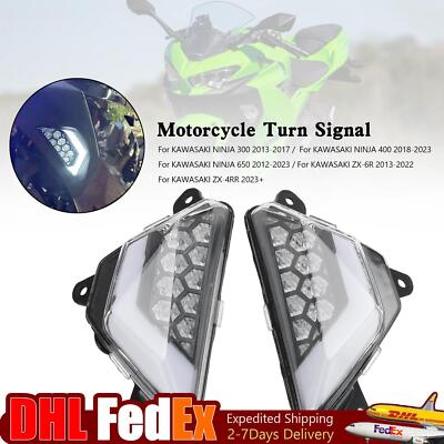 LED Front Turn Signal Light For KAWASAKI NINJA 300/400 650