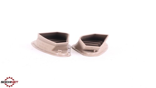 96-02 BMW Z3 Roadster Dash Air Vent Duct Tan Set Left + Right OEM - Picture 5 of 6
