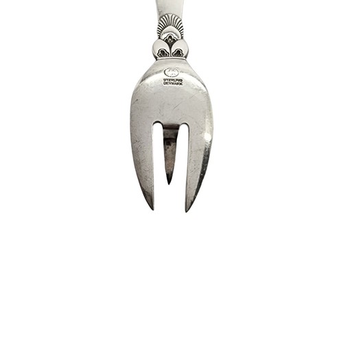 Georg Jensen Denmark Cactus Sterling Silver Lemon Fork 4 1/2" #15287 - 第 8/10 張圖片