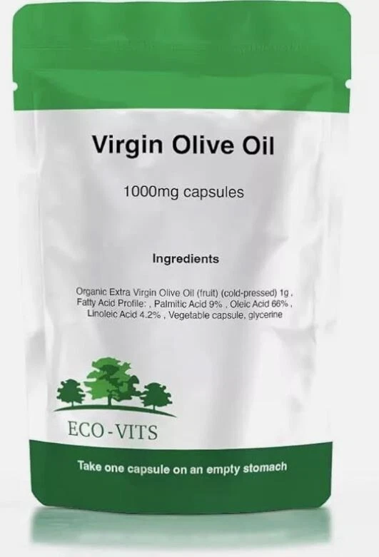 ECO-VITS Virgin Olive Oil 1000mg Capsules – Heart-Healthy & Antioxidant-Rich - ECOVITS
