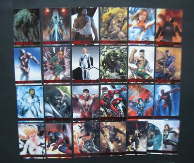 MARVEL GREATEST HEROES CARDS Red Foil  Your Pick Finish your MGH Set 2012