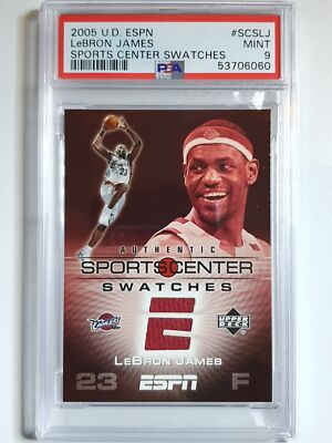 2006 Upper Deck ESPN Lebron James #PATCH Game Worn Jersey