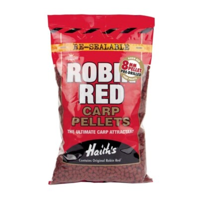 Dynamite Baits Robin Red Carp Pellets Pre-Drilled 8mm