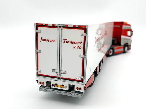 Scania R highline 6x2 tridec reefer trailer"Janssens Transport" WSI truck models - Picture 15 of 18