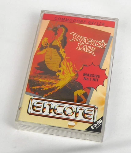 Commodore 64 C64 Game -- DRAGON'S LAIR (Encore) -- Tape