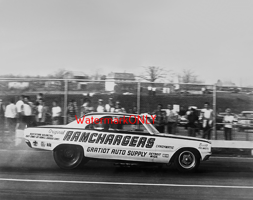 Lustiges Autofoto "RAMCHARGERS" 1968 Dodge Dart Nitro! #(2d)
